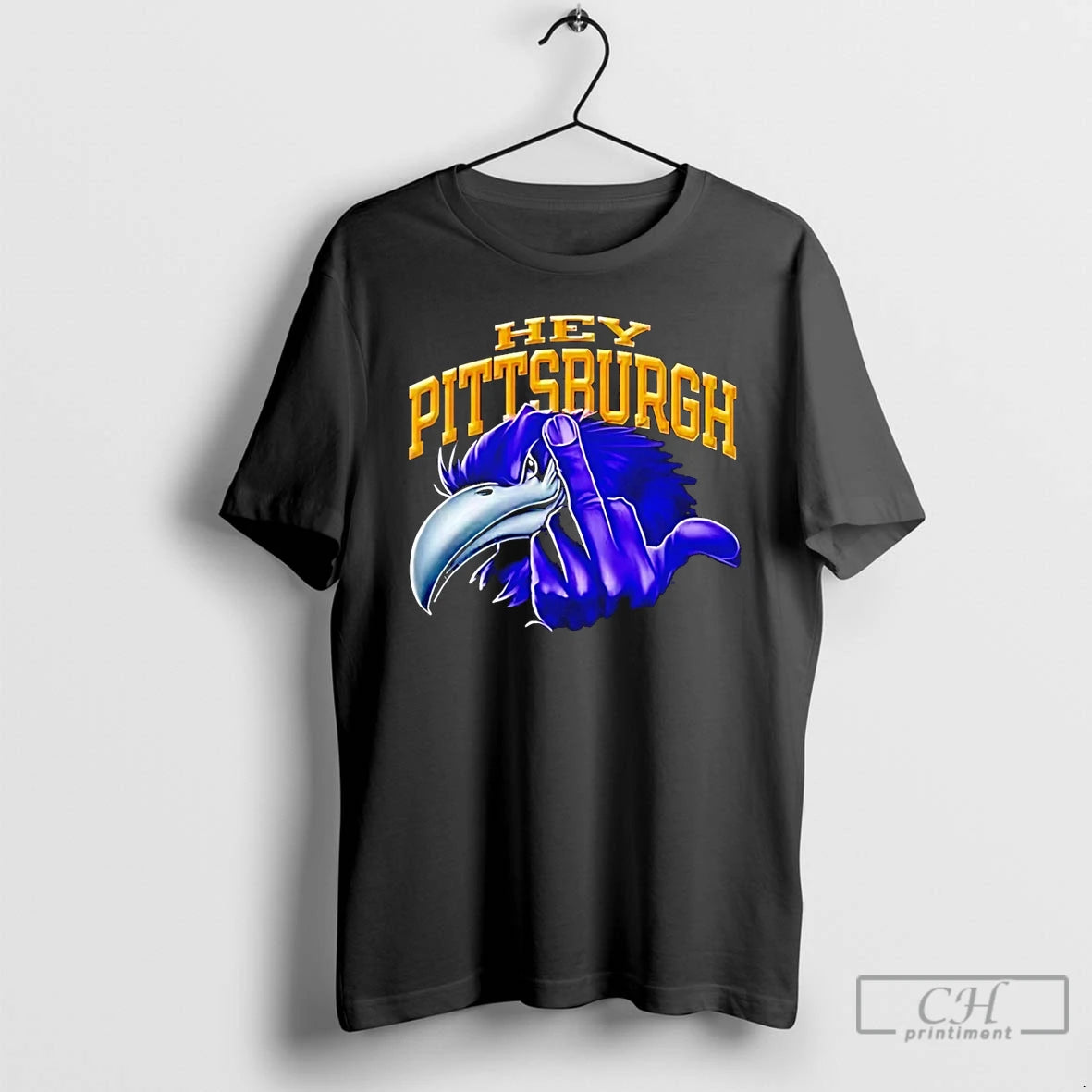 Premium Ravens Flock Hey Steelers Middle Finger T-Shirts, Hoodie, Sweatshirt | AU01DripNestTees.com