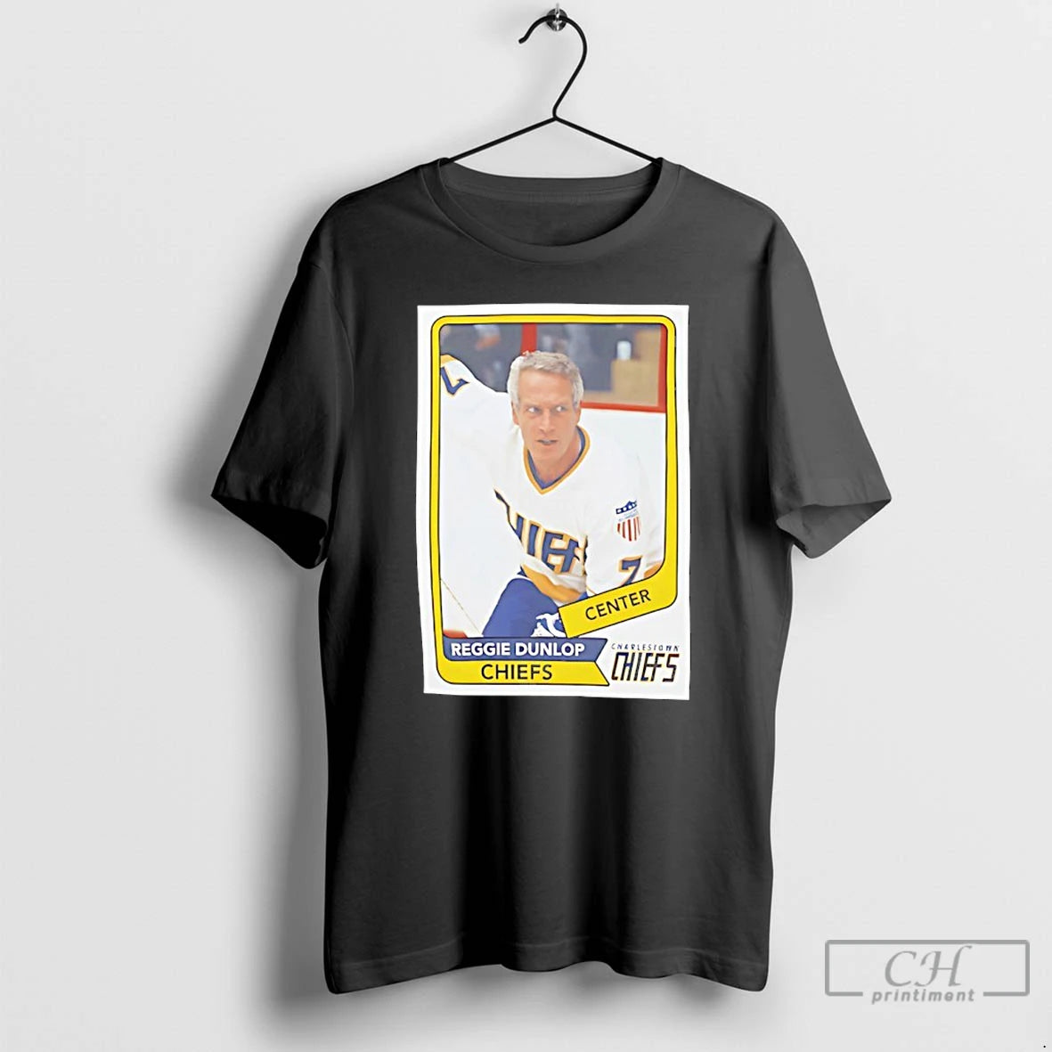 Premium Reggie Dunlop Hockey Card Movie Graphic T-Shirts, Hoodie, Sweatshirt | AU01DripNestTees.com