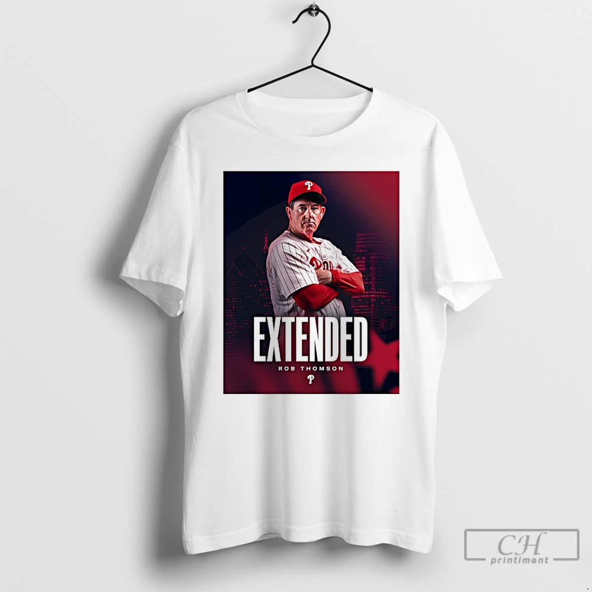 Premium Rob Thomson Philadelphia Phillies Extended T-Shirts, Hoodie, Sweatshirt | AU01DripNestTees.com
