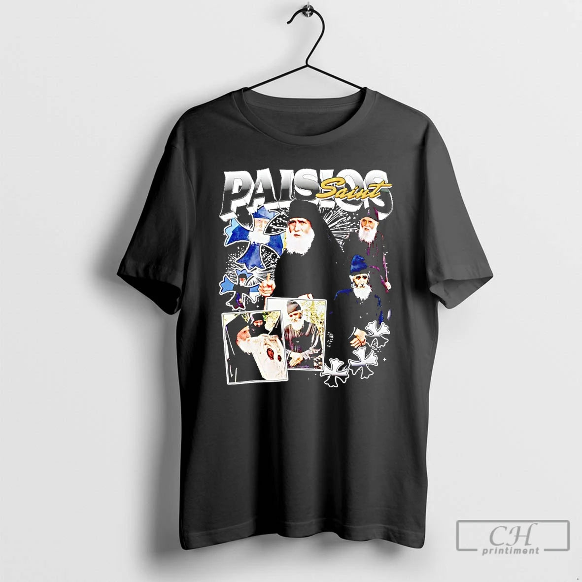 Premium Saint Paisios Picture Collage Vintage T-Shirts, Hoodie, Sweatshirt | AU01DripNestTees.com