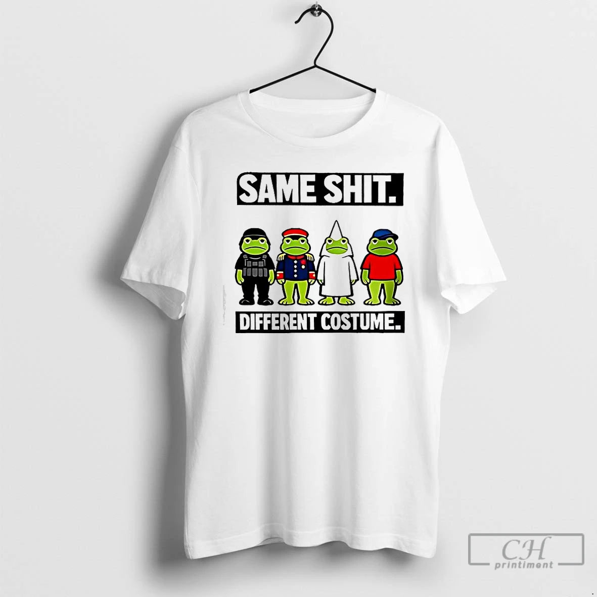 Premium Same Shit Different Costume Frogs Graphic T-Shirts, Hoodie, Sweatshirt | AU01DripNestTees.com