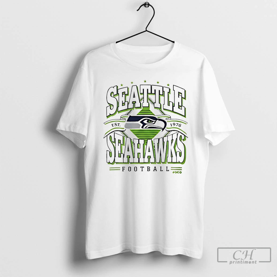 Premium Seahawks Seahawks Football Est 1976 Logo T-Shirts, Hoodie, Sweatshirt | AU01DripNestTees.com