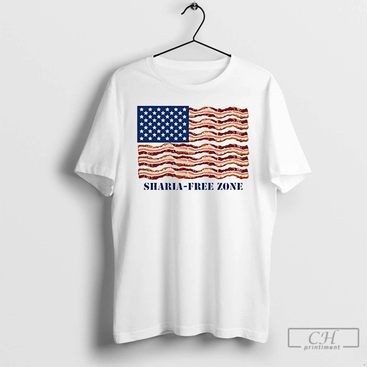 Premium Sharia Free Zone Usa Flag T-Shirts, Hoodie, Sweatshirt | AU01DripNestTees.com