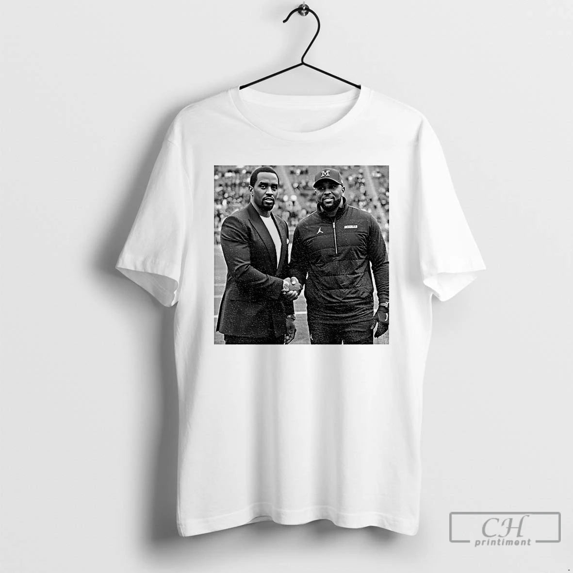 Premium Sherrone Moore Vs Diddy Wolverine Meme T-Shirts, Hoodie, Sweatshirt | AU01DripNestTees.com