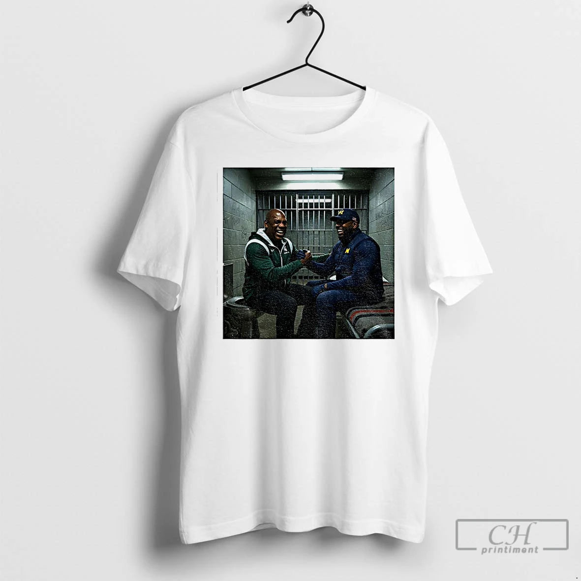 Premium Sherrone Moore Vs Mel Tucker Go Blue In Prison T-Shirts, Hoodie, Sweatshirt | AU01DripNestTees.com