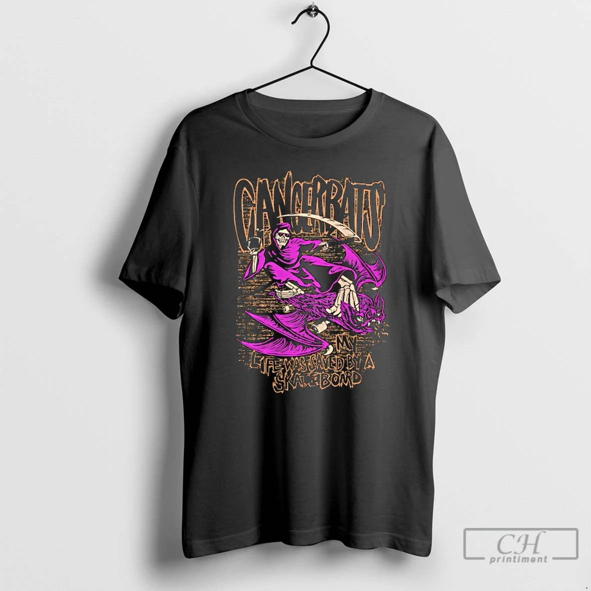 Premium Skate Bat Cancer Bats My Life Was Saved By A Skateboard T Shirts Sweater Hoodie, Sweatshirt | AU01DripNestTees.com