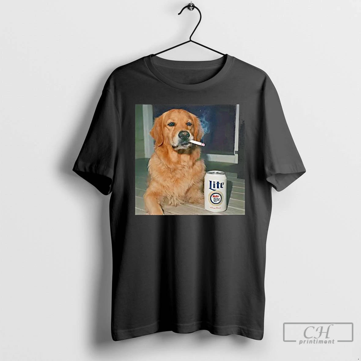 Premium Smoking Golden Retriever Funny Dog Meme T-Shirts, Hoodie, Sweatshirt | AU01DripNestTees.com