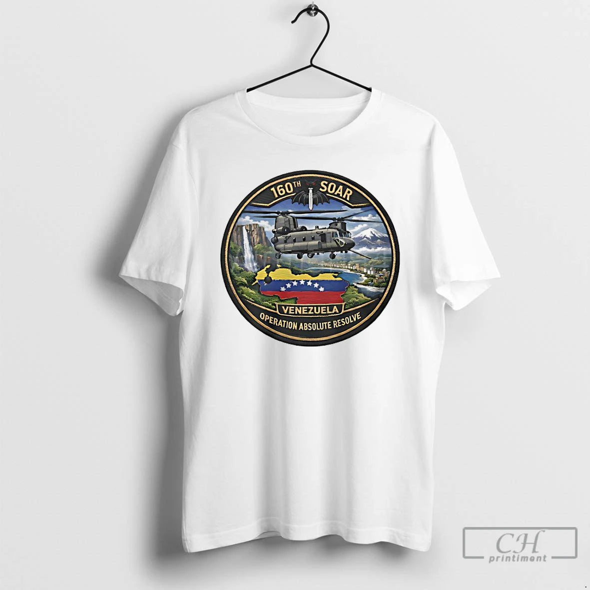 Premium Soar 160th Venezuela Operation Absolute Resolve Logo T-Shirts, Hoodie, Sweatshirt | AU01DripNestTees.com