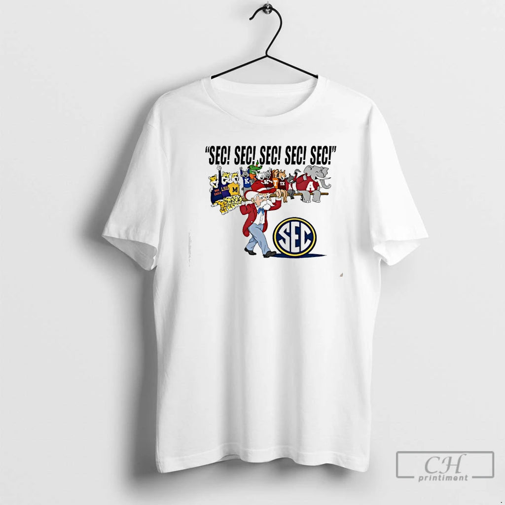 Premium Southeastern Conference Sec Sec Sec Sec Sec Mascots Logo T-Shirts, Hoodie, Sweatshirt | AU01DripNestTees.com