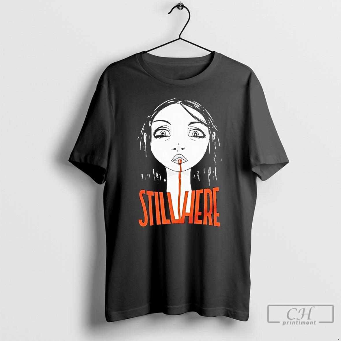 Premium Still Here Cartoon T-Shirts, Hoodie, Sweatshirt | AU01DripNestTees.com