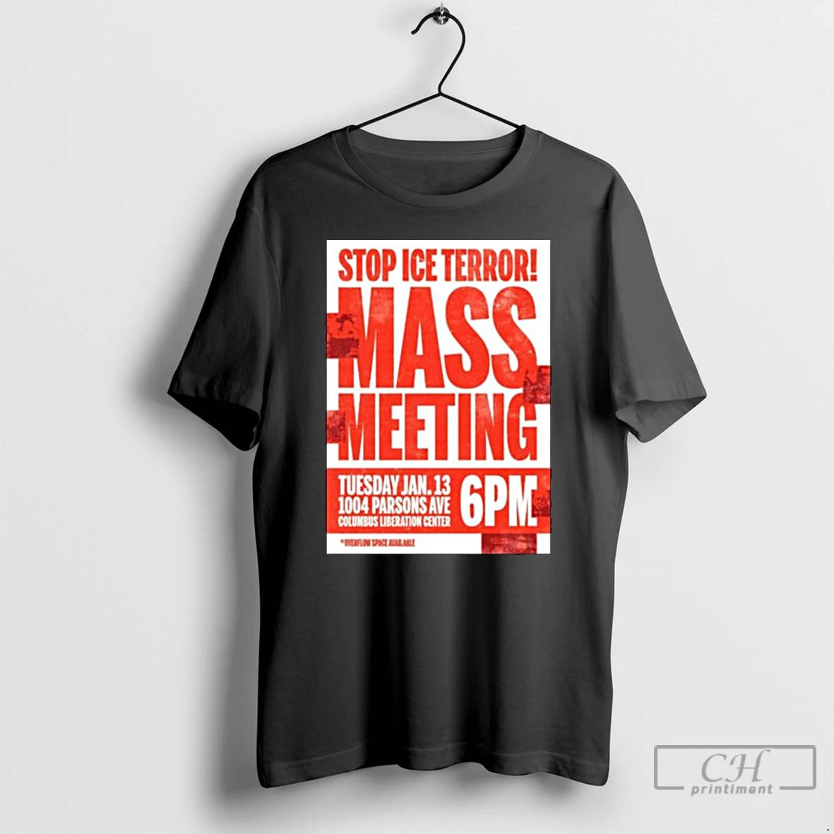 Premium Stop Ice Terror Mass Meeting January 13 2026 T-Shirts, Hoodie, Sweatshirt | AU01DripNestTees.com