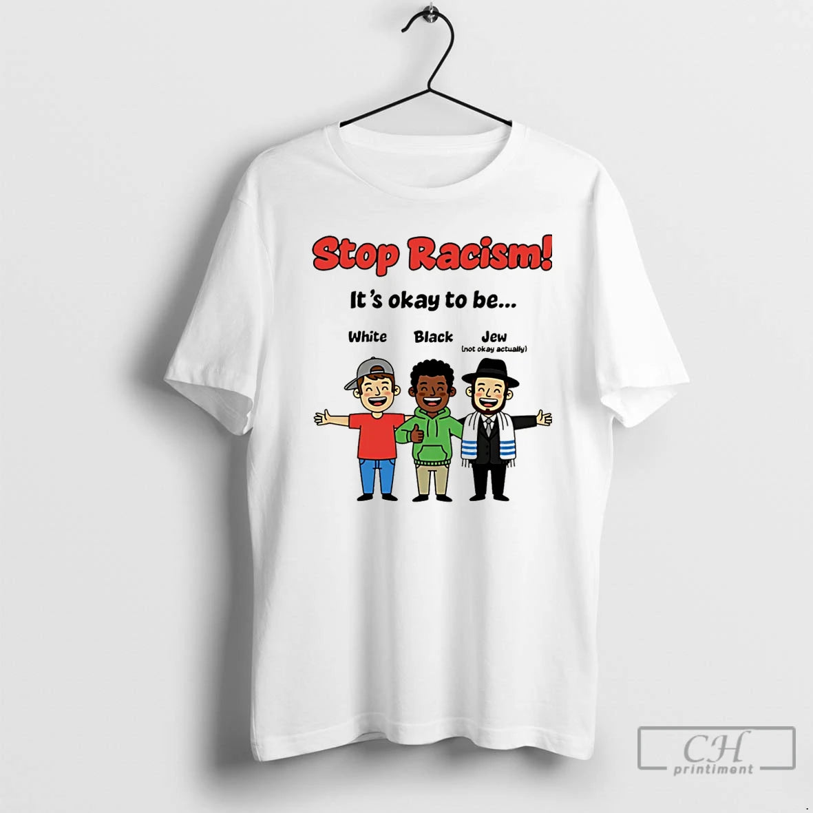 Premium Stop Racism Its Okay Be White Black Jew Christmas T-Shirts, Hoodie, Sweatshirt | AU01DripNestTees.com