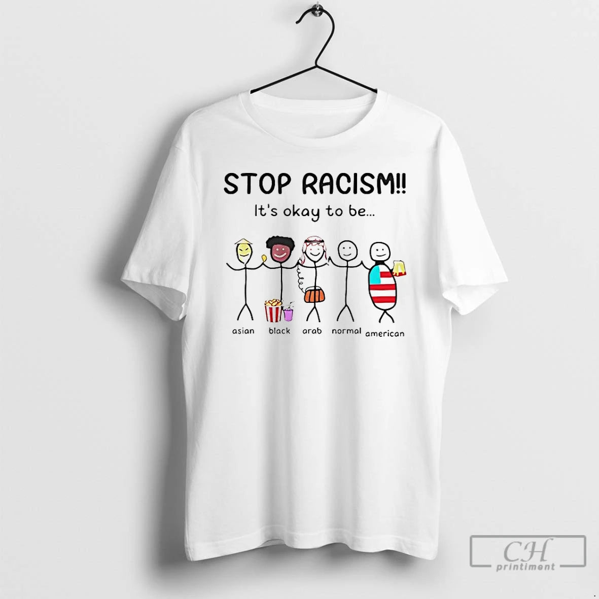 Premium Stop Racism Its Okay To Be T-Shirts, Hoodie, Sweatshirt | AU01DripNestTees.com