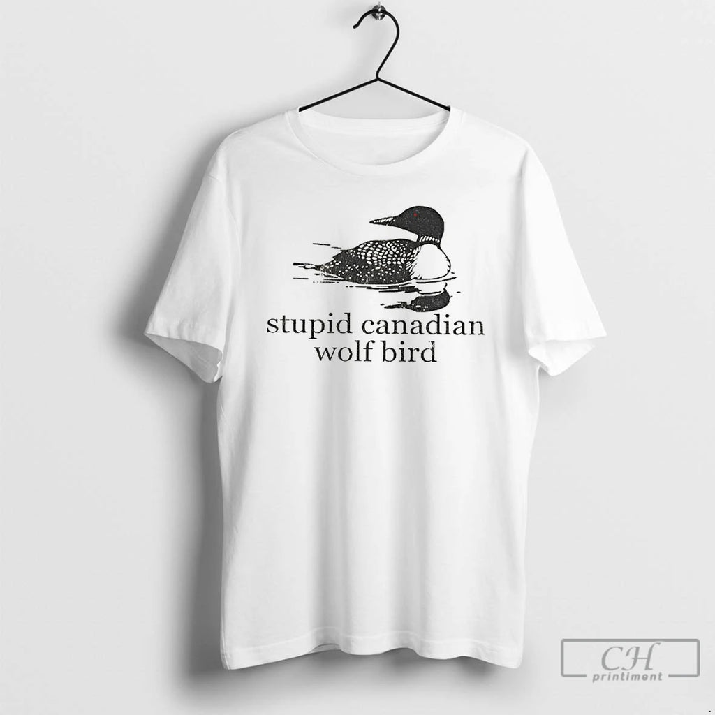 Premium Stupid Canadian Wolf Bird Hockey Romance Lgbt Hockey T-Shirts, Hoodie, Sweatshirt | AU01DripNestTees.com