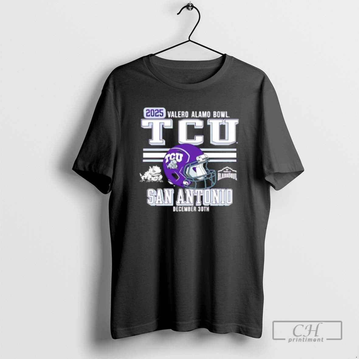 Premium Tcu San Antonio 2025 Alamo Bowl Bound Helmet Shirt Sweater Hoodie, Sweatshirt | AU01DripNestTees.com
