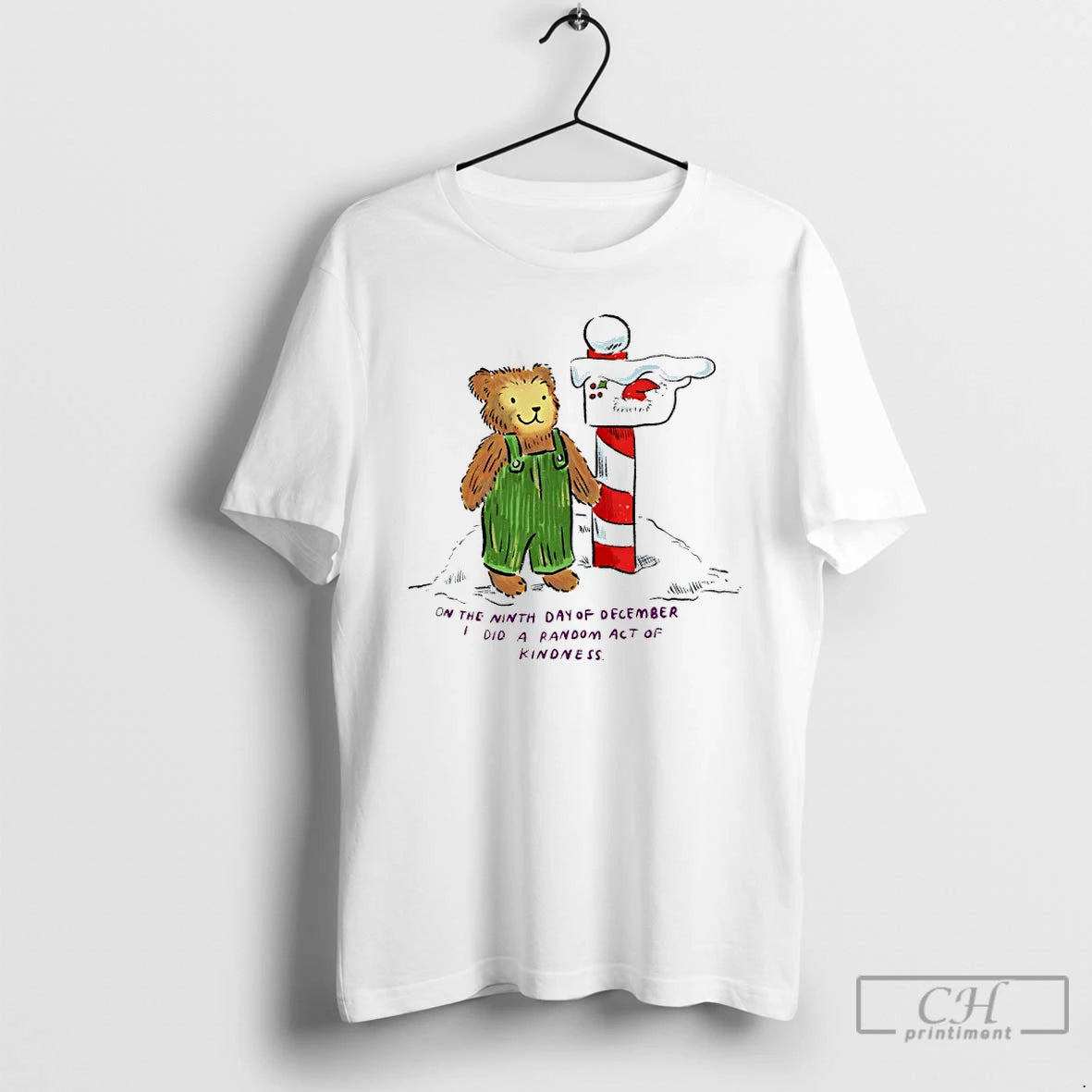 Premium Teddy Bear Brunch On The Ninth Day Of December I Did A Random Act T-Shirts, Hoodie, Sweatshirt | AU01DripNestTees.com