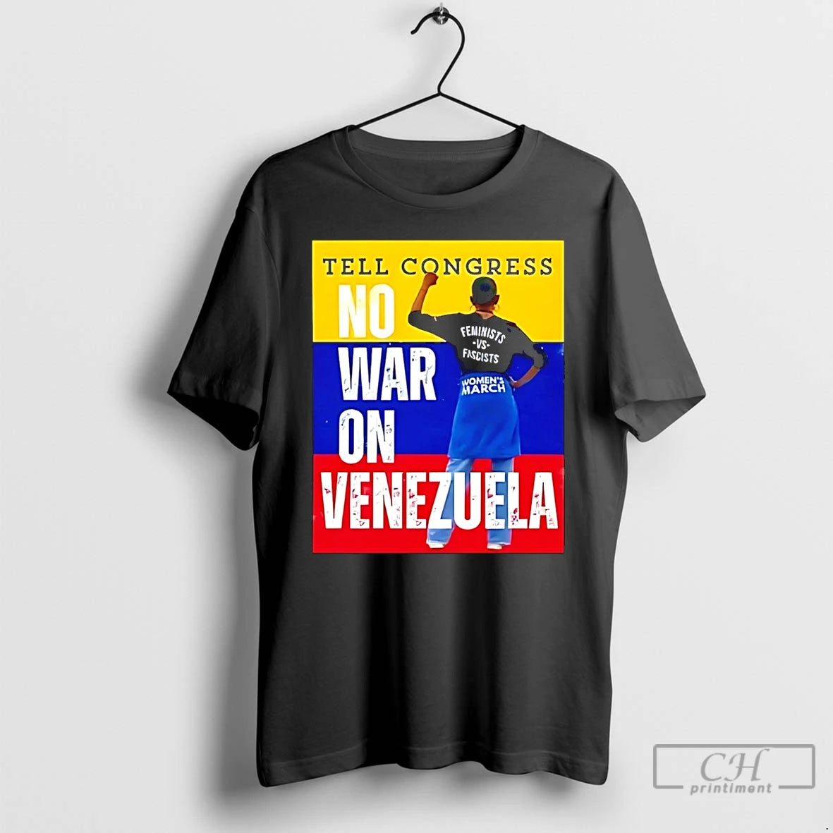Premium Tell Congress No War On Venezuela T-Shirts, Hoodie, Sweatshirt | AU01DripNestTees.com