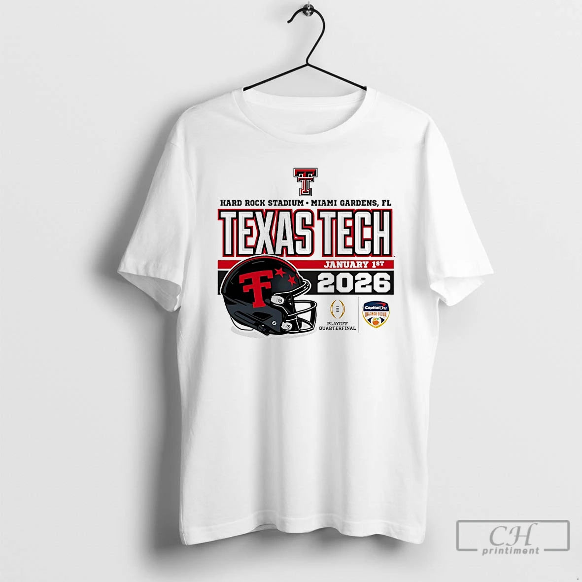 Premium Texas Tech Red Raiders Orange Bowl 2026 Cfp Quarterfinal T-Shirts, Hoodie, Sweatshirt | AU01DripNestTees.com