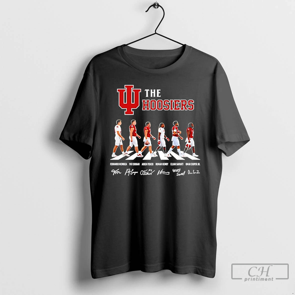 Premium The Hoosiers Indiana Cross The Street Signatures 2026 T-Shirts, Hoodie, Sweatshirt | AU01DripNestTees.com