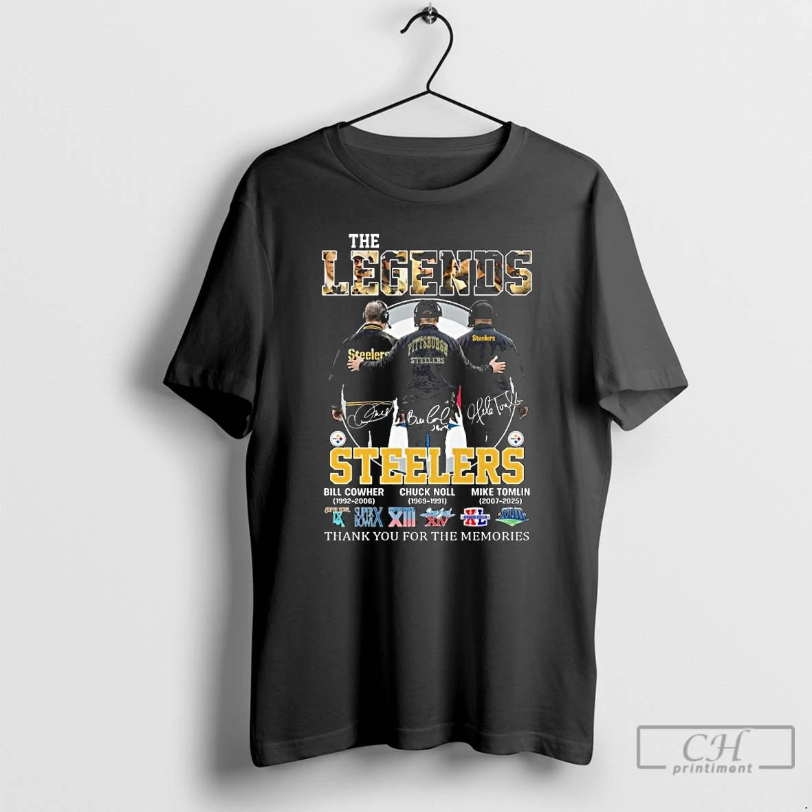 Premium The Legends Steelers Bill Cowher Chuck Noll Mike Tomlin Signatures Thank You For The T-Shirts, Hoodie, Sweatshirt