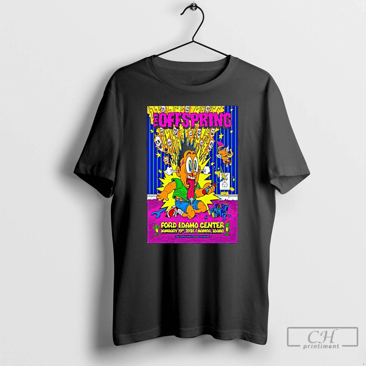 Premium The Offspring Jan 19 2026 Nampa Id Tour T-Shirts, Hoodie, Sweatshirt | AU01DripNestTees.com