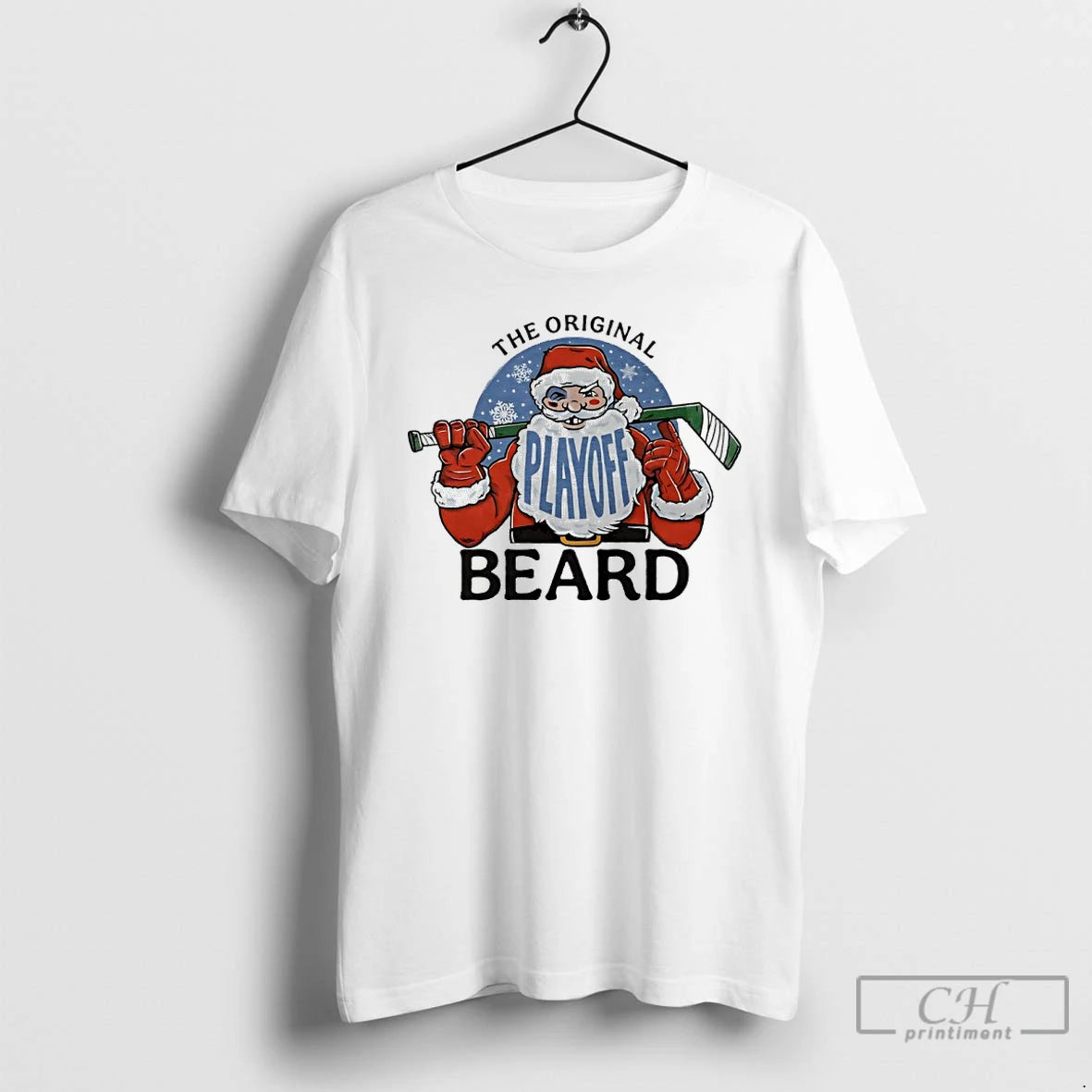 Premium The Playoff Beard Santa Hockey T-Shirts, Hoodie, Sweatshirt | AU01DripNestTees.com