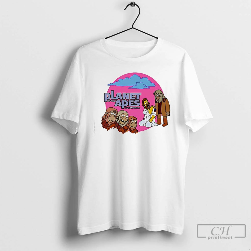 Premium The Simpsons Planet Of The Apes The Musical Graphic T-Shirts, Hoodie, Sweatshirt | AU01DripNestTees.com