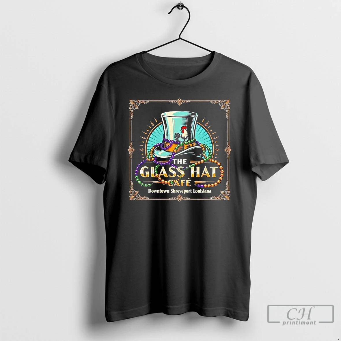 Premium The Glass Hat Cafe Downtown Shreveport Louisiana T-Shirts, Hoodie, Sweatshirt | AU01DripNestTees.com