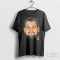 Premium Tomislav Ivisic Llinois Fighting Illini Portrait Big Head T-Shirts, Hoodie, Sweatshirt | AU01DripNestTees.com