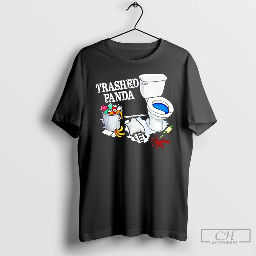 Premium Trashed Panda Funny Drunk Raccoon Party Animal Joke Graphic T-Shirts, Hoodie, Sweatshirt | AU01DripNestTees.com