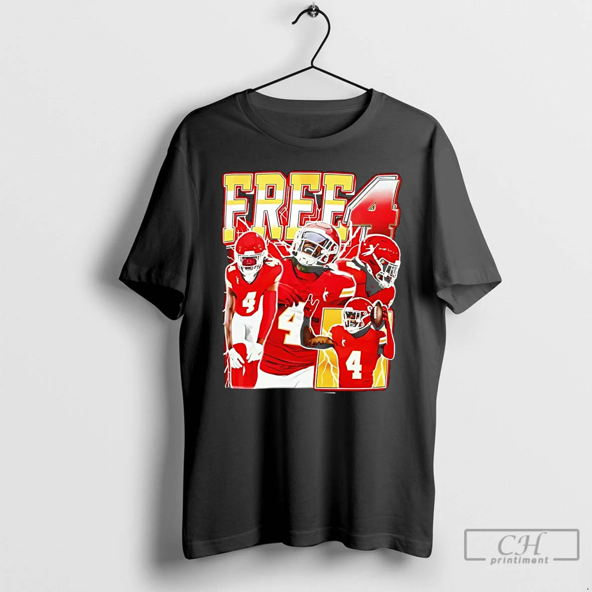 Premium Travis Kelce Tyquan Thornton Rashee Rice Free 4 T-Shirts, Hoodie, Sweatshirt | AU01DripNestTees.com