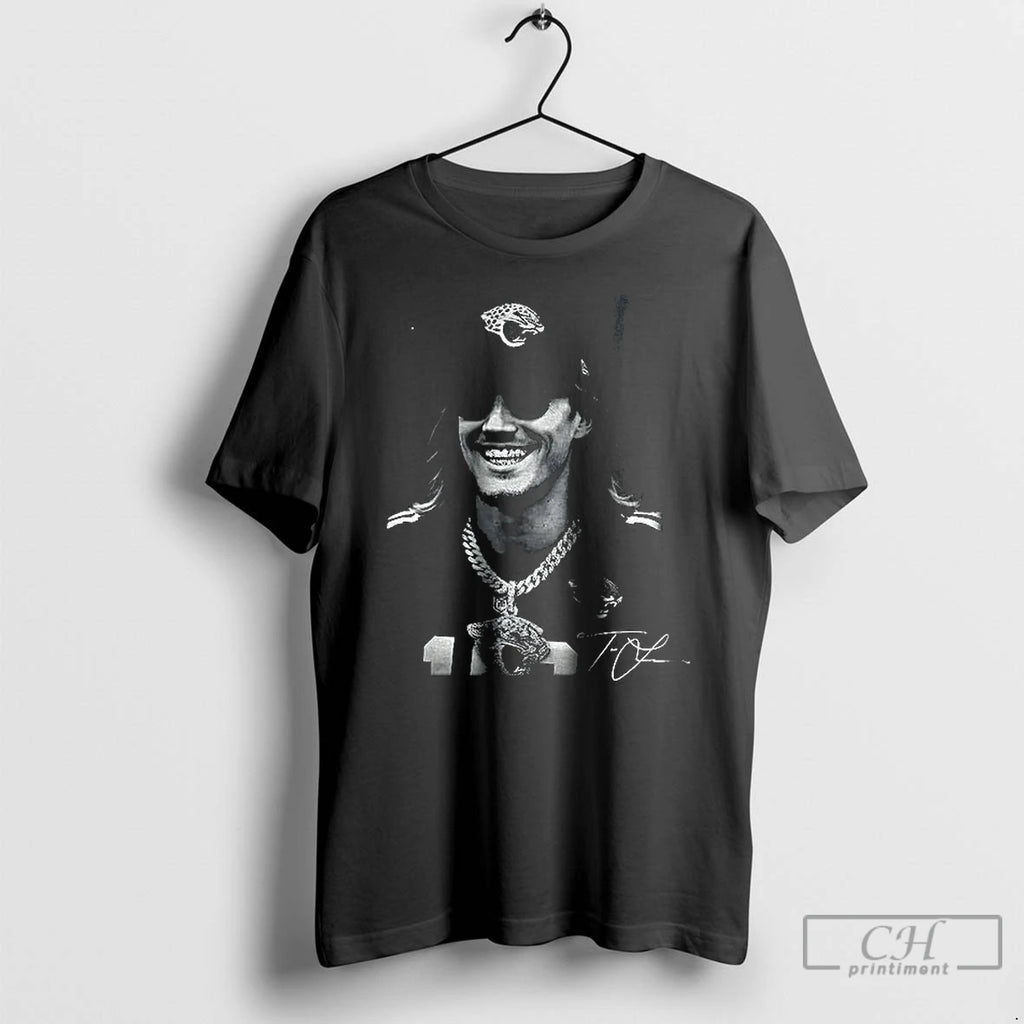 Premium Trevor Lawrence Funny Vintage Jacksonville Football Signature T-Shirts, Hoodie, Sweatshirt | AU01DripNestTees.com