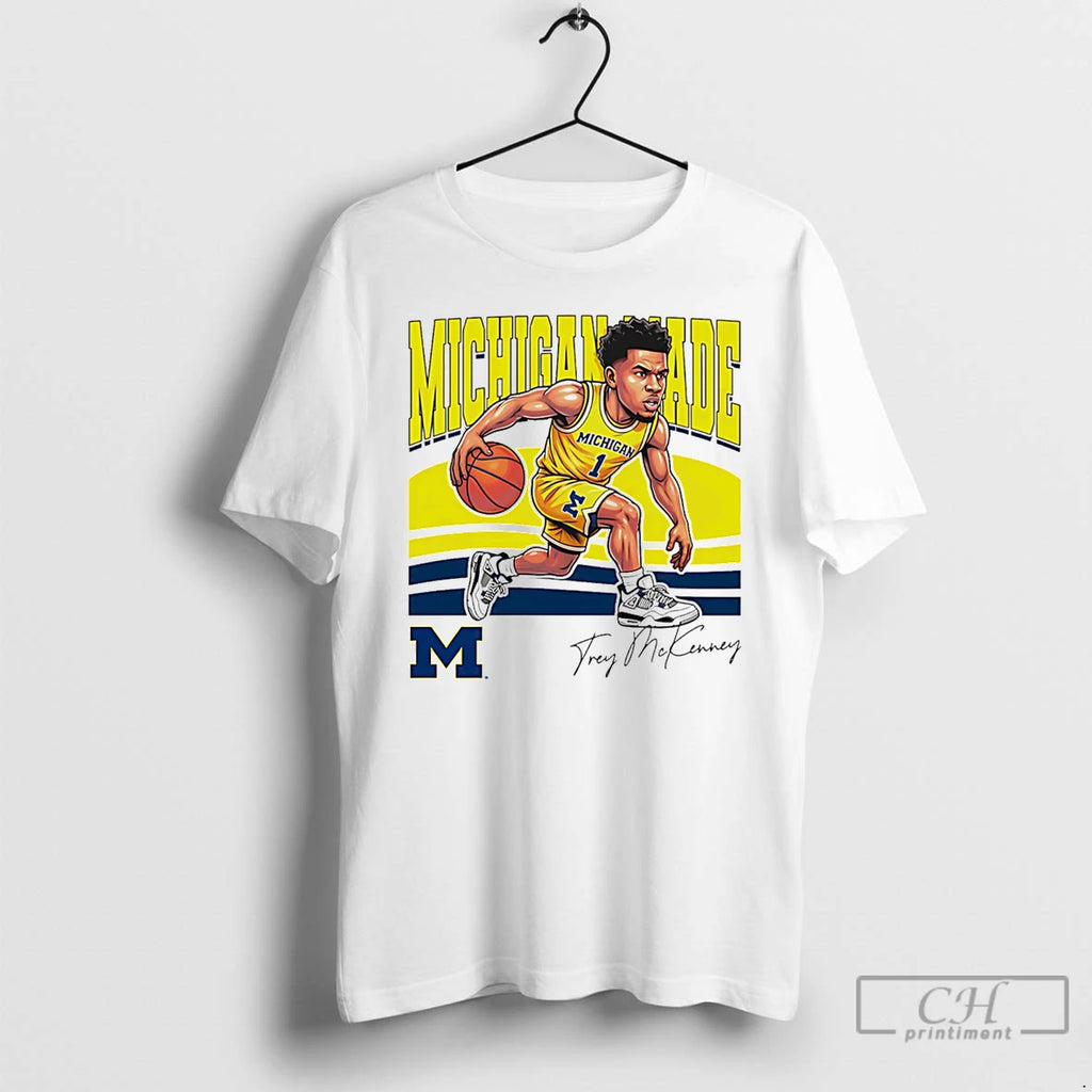 Premium Trey Mckenney Michigan Wolverines Made Caricature T-Shirts, Hoodie, Sweatshirt | AU01DripNestTees.com