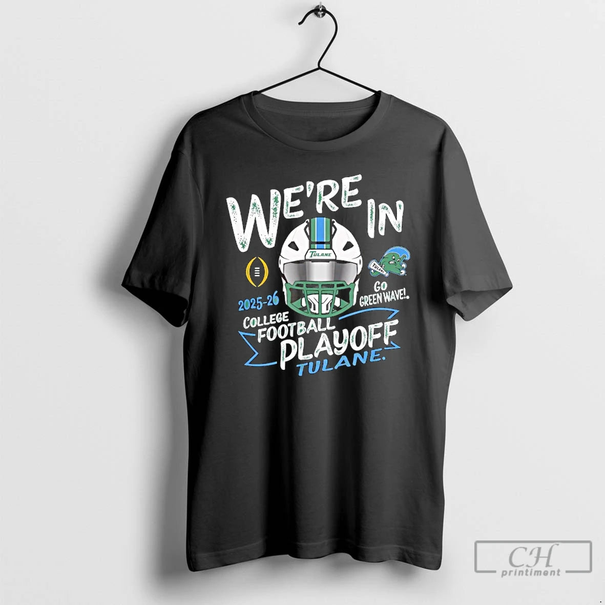 Premium Tulane Green Wave Cfp College Football Playoff 2025 2026 T-Shirts, Hoodie, Sweatshirt | AU01DripNestTees.com