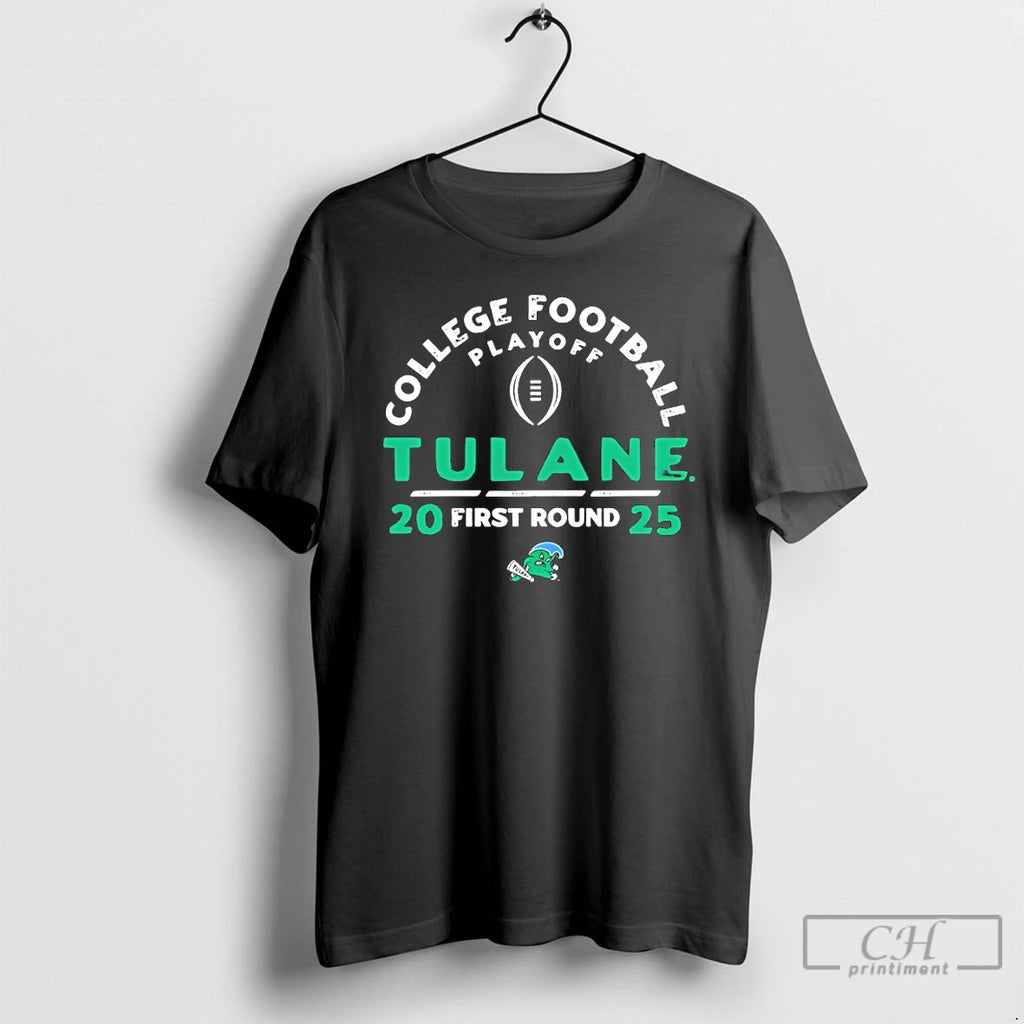 Premium Tulane Green Wave College Football Playoff 2025 26 First Round T-Shirts, Hoodie, Sweatshirt | AU01DripNestTees.com