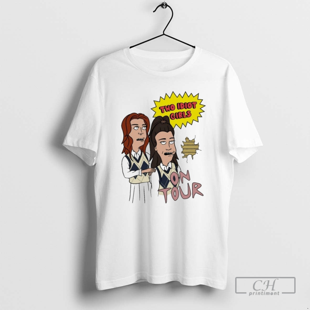 Premium Two Idiot Girls X Beavis And Butthead On Tour Shirt Sweater Hoodie, Sweatshirt | AU01DripNestTees.com