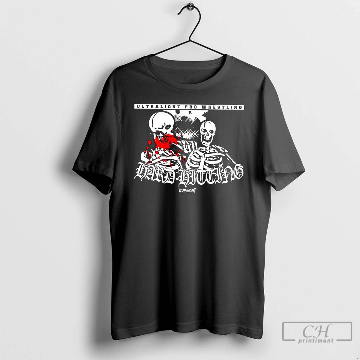 Premium Ultralight Pro Wrestling Hard Hitting Two Skeleton T-Shirts, Hoodie, Sweatshirt | AU01DripNestTees.com