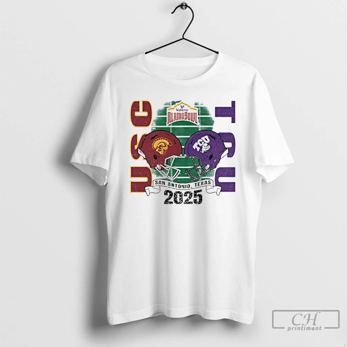 Premium Usc Trojans Vs Tcu Alamo Bowl Bound 2025 Helmets T-Shirts, Hoodie, Sweatshirt | AU01DripNestTees.com