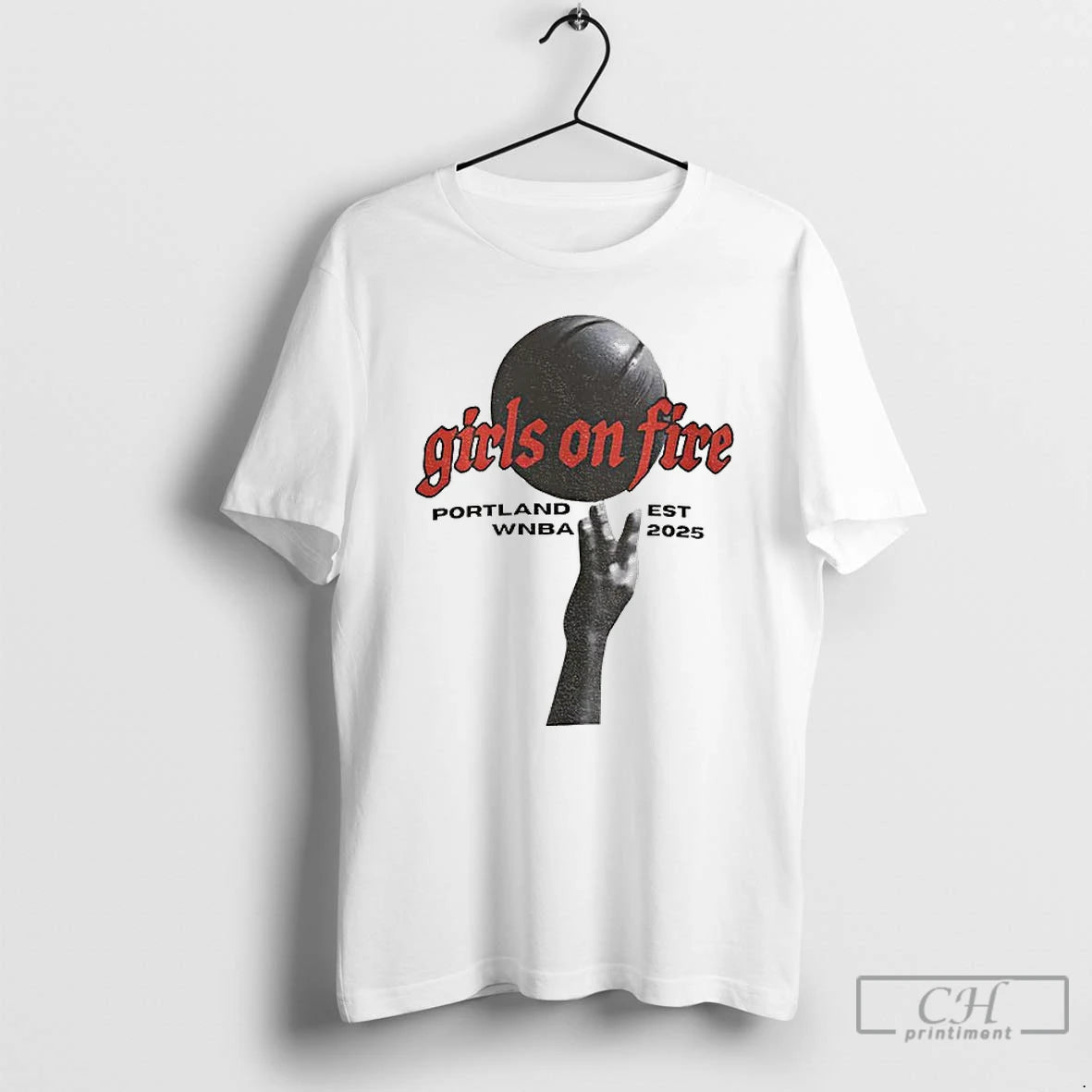 Premium Wnba Girls On Fire Portland Est 2025 Vintage T-Shirts, Hoodie, Sweatshirt | AU01DripNestTees.com