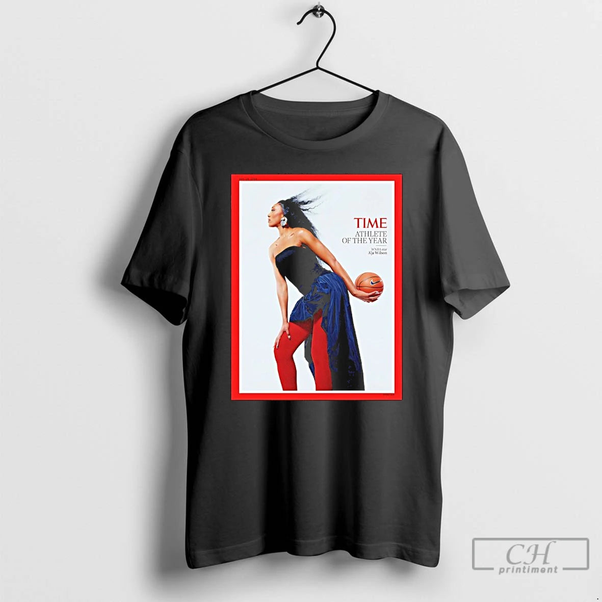Premium Wnba Star Aja Wilson Is Time Athlete Of The Year T-Shirts, Hoodie, Sweatshirt | AU01DripNestTees.com
