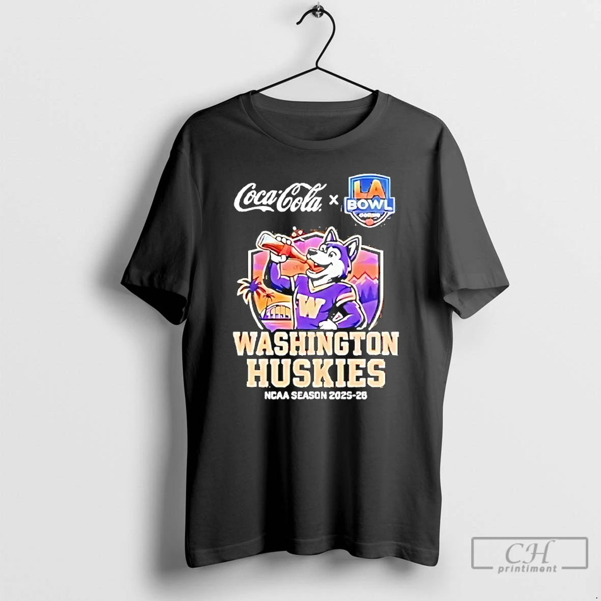 Premium Washington Huskies 2025 26 La Bowl Hosted By Gronk Mascot T-Shirts, Hoodie, Sweatshirt | AU01DripNestTees.com