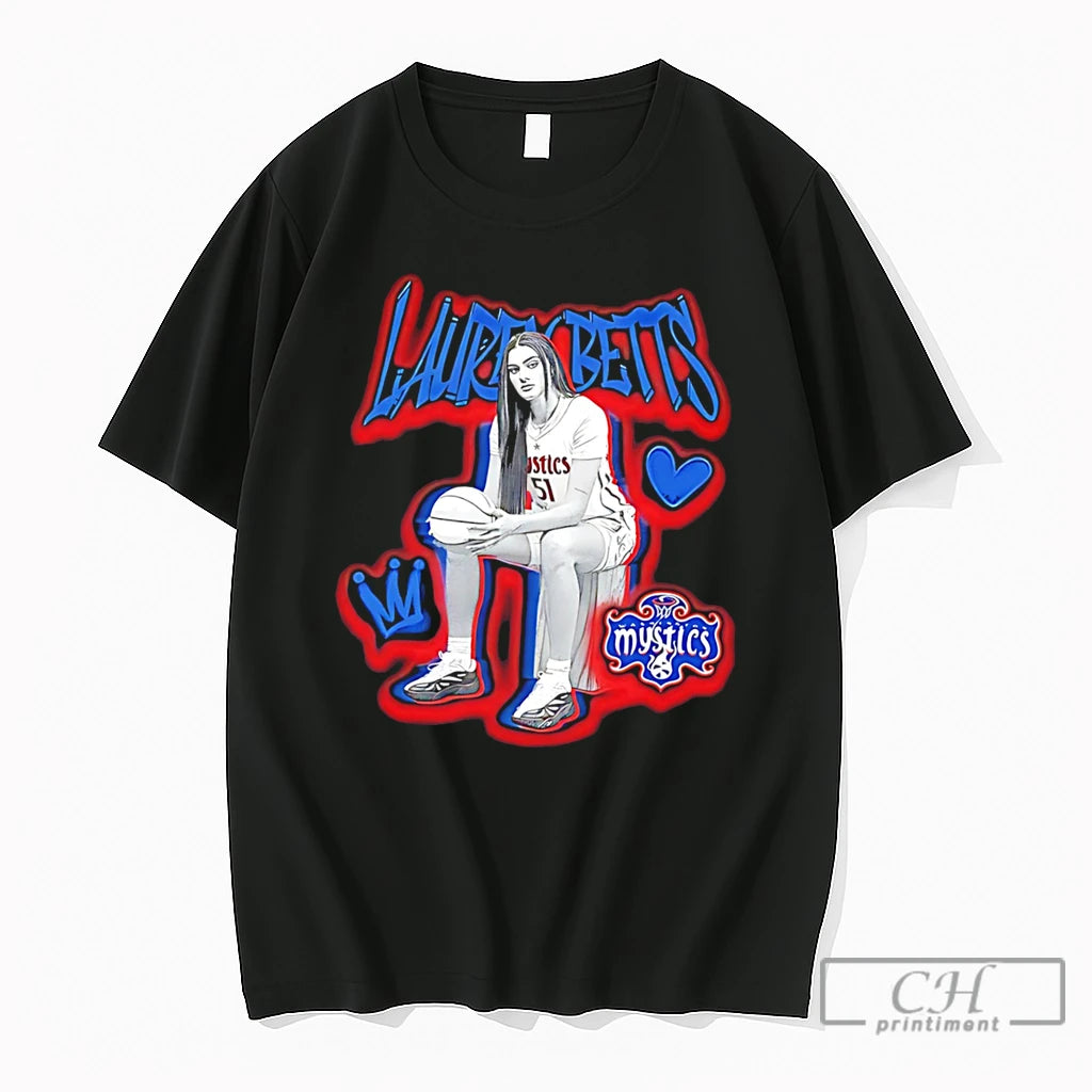 Premium Washington Mystics Lauren Betts Retro Tee