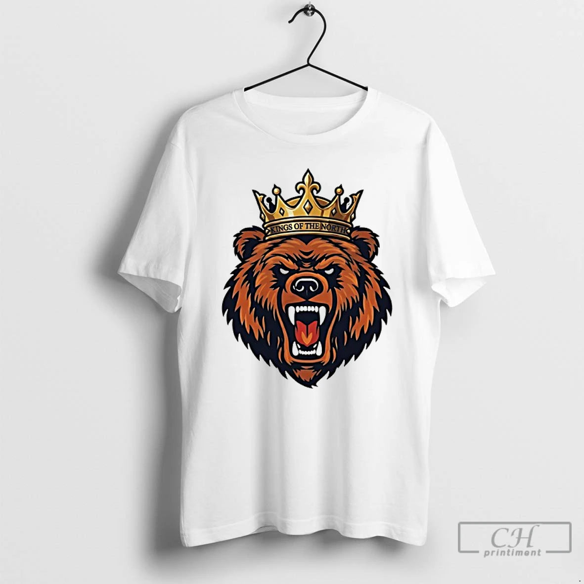 Premium Wear The Crown Chicago Bear King Of The North T-Shirts, Hoodie, Sweatshirt | AU01DripNestTees.com