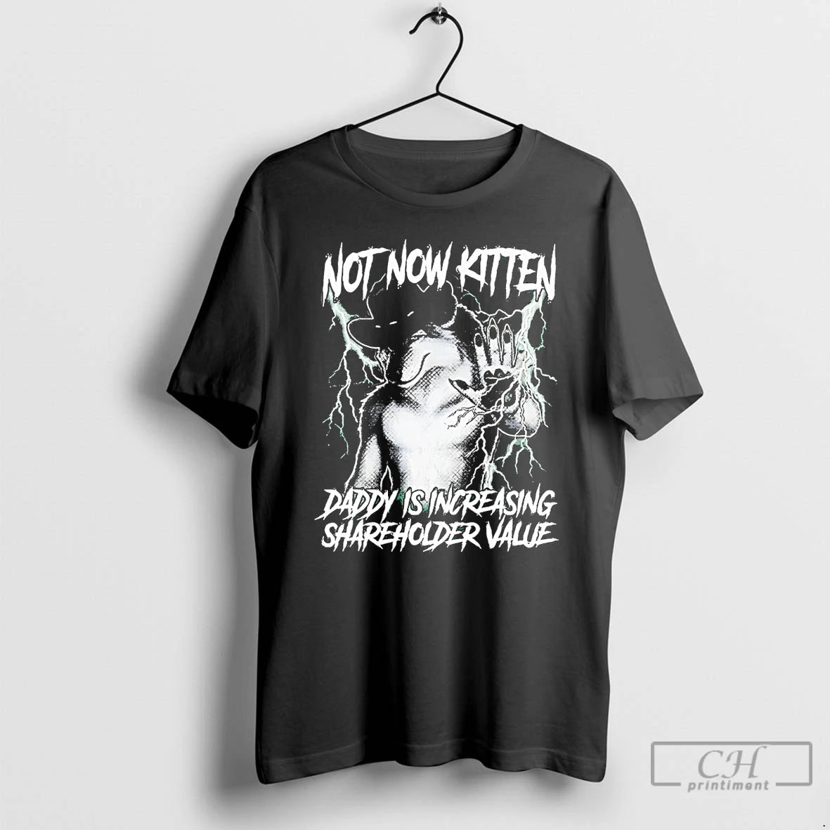 Premium Werewolf Not Now Kitten Daddy Is Increasing Shareholder Value T-Shirts, Hoodie, Sweatshirt | AU01DripNestTees.com
