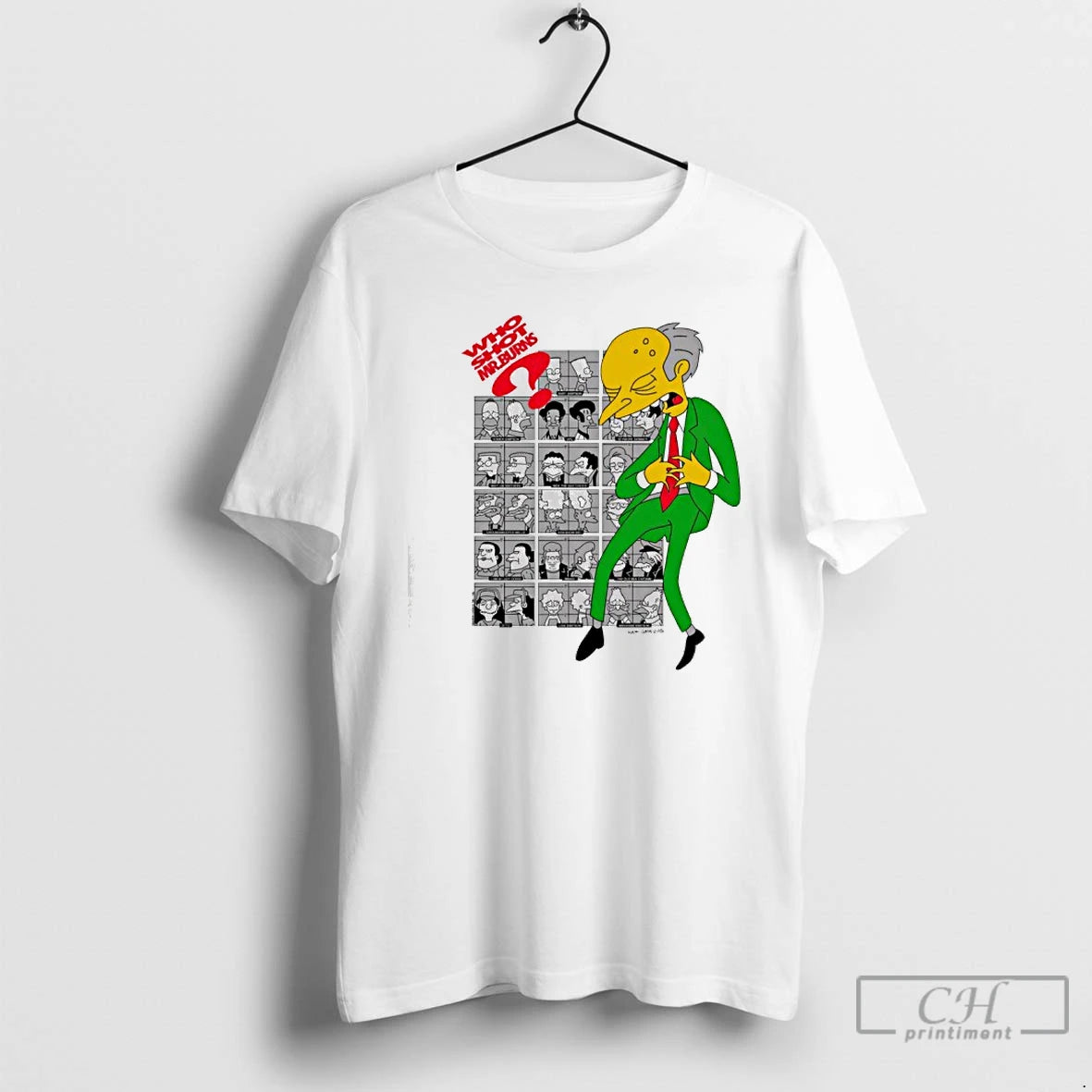 Premium Who Shot Mr Burns Simpsons T-Shirts, Hoodie, Sweatshirt | AU01DripNestTees.com