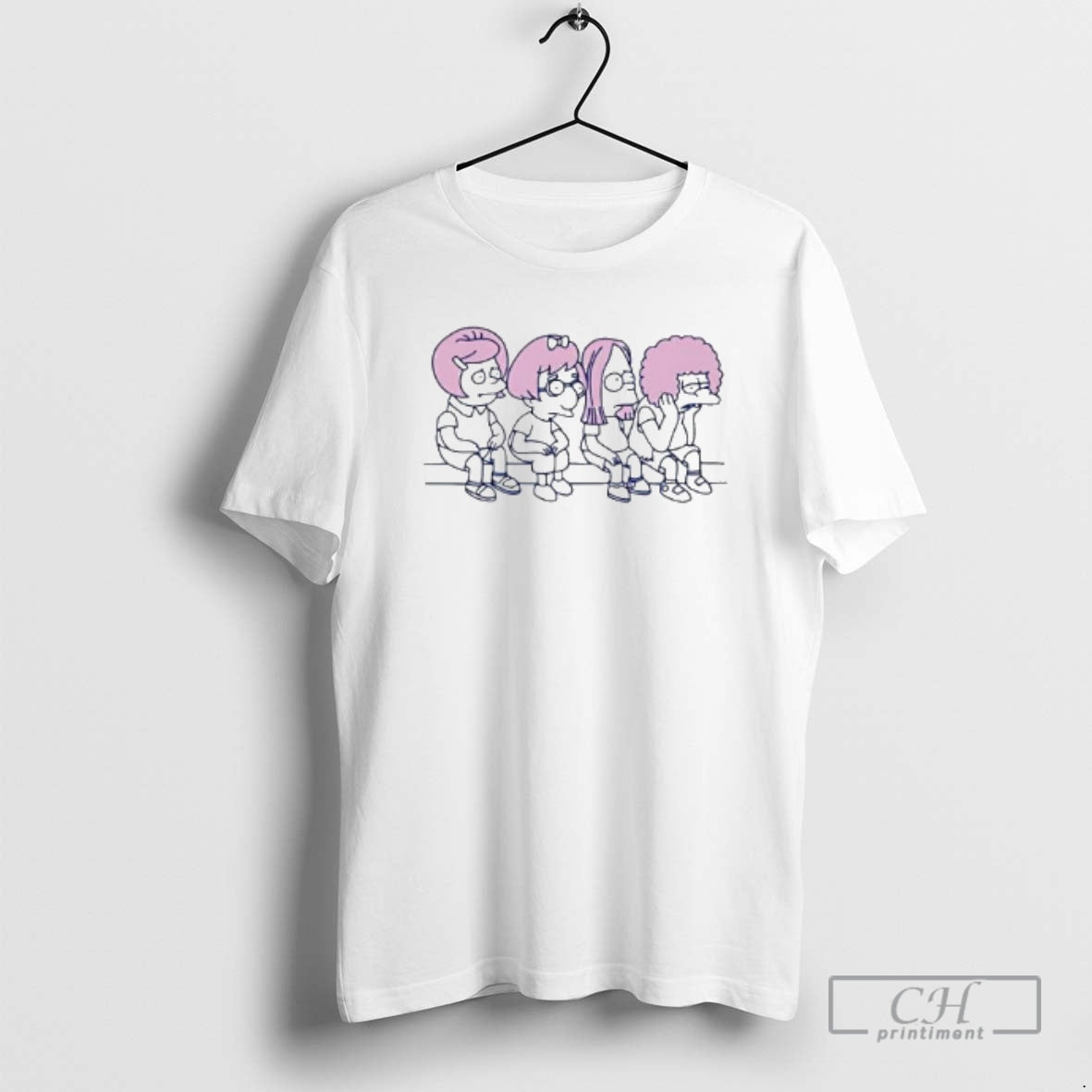 Premium Wigs The Simpsons Characters Shirt Sweater Hoodie, Sweatshirt | AU01DripNestTees.com