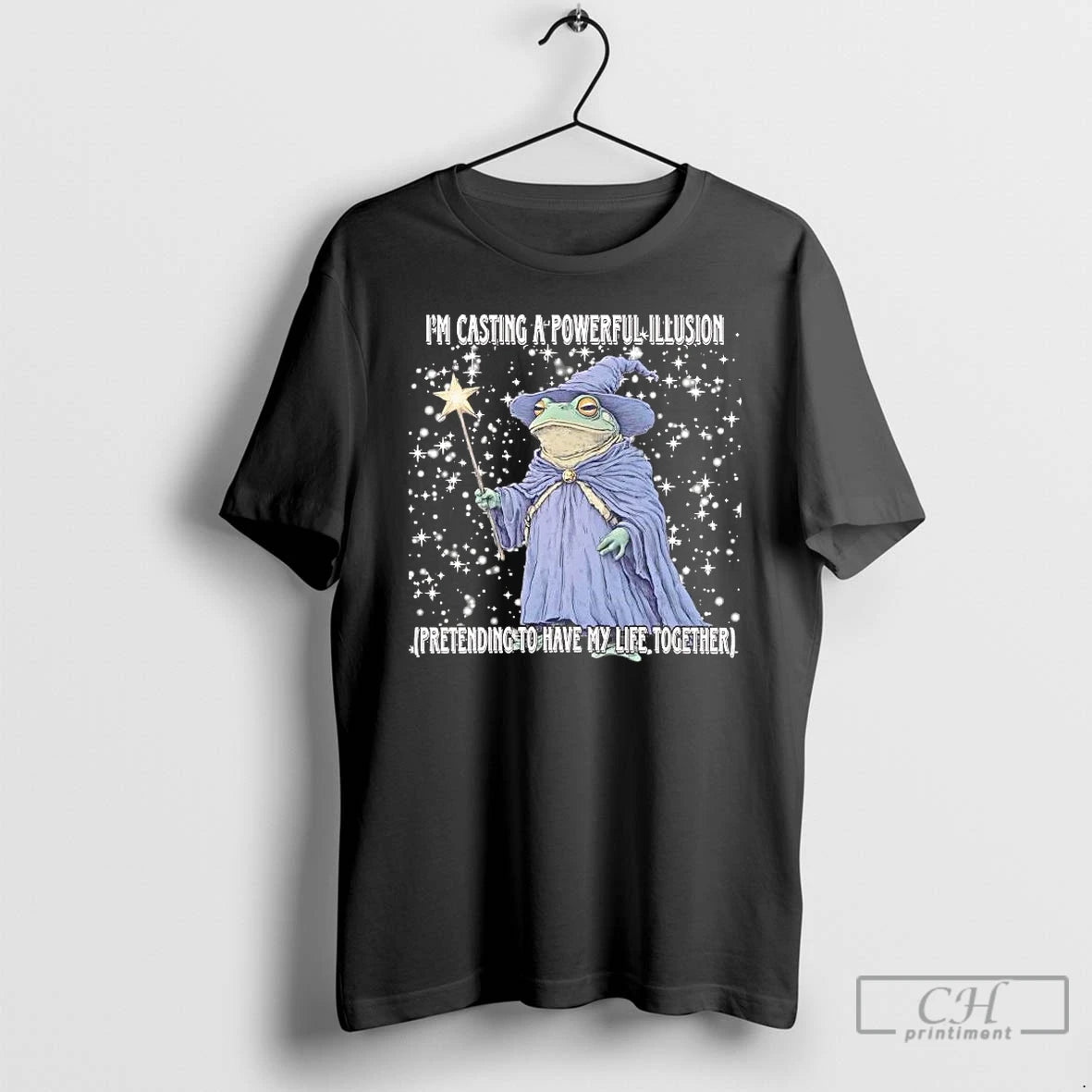 Premium Wizard Frog Im Casting A Powerful Illusion T-Shirts, Hoodie, Sweatshirt | AU01DripNestTees.com