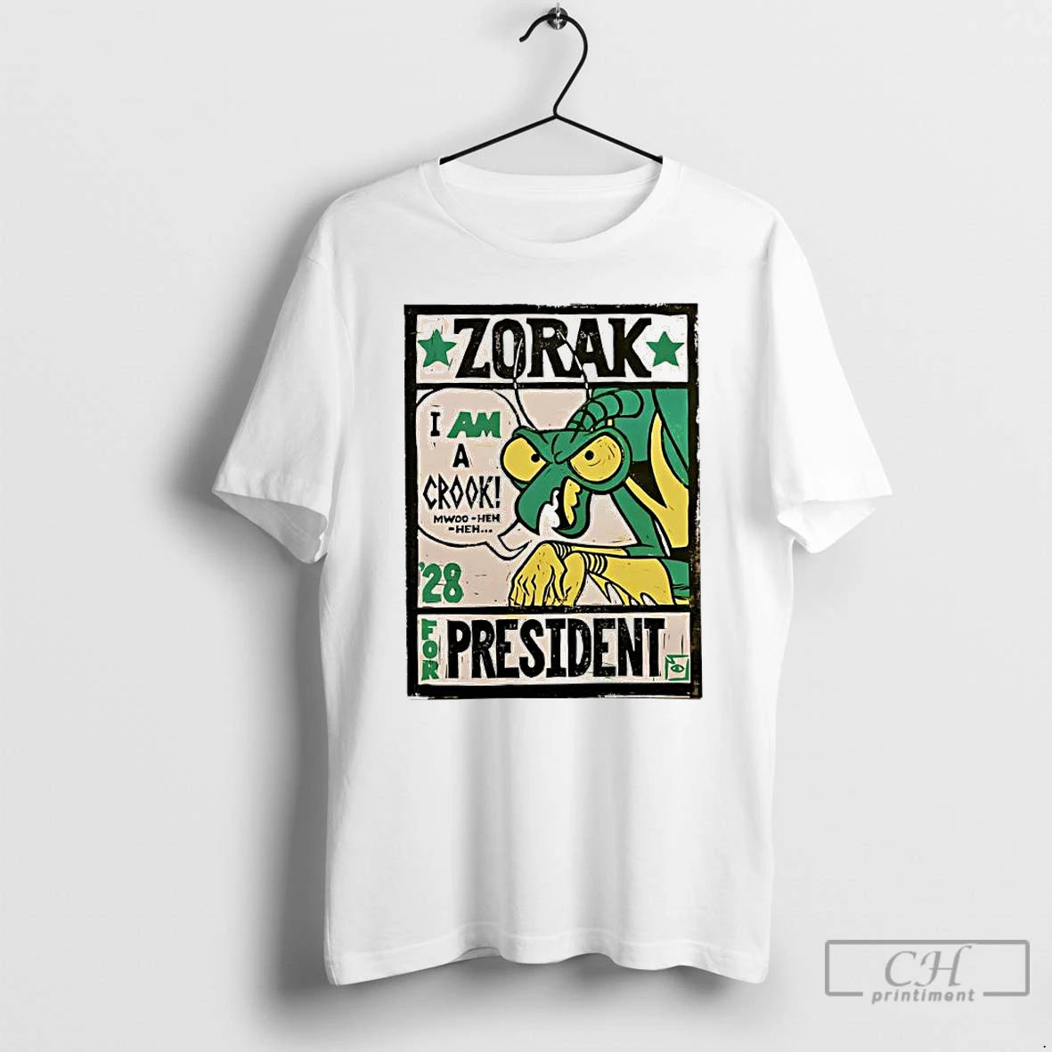 Premium Zorak I Am A Crook For President 28 T-Shirts, Hoodie, Sweatshirt | AU01DripNestTees.com