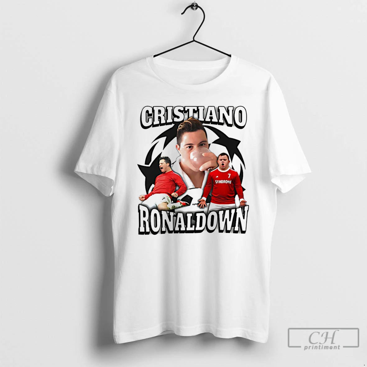Premium Cristiano Ronaldown Cristiano Ronaldo Down Syndrome T-Shirts, Hoodie, Sweatshirt | AU01DripNestTees.com