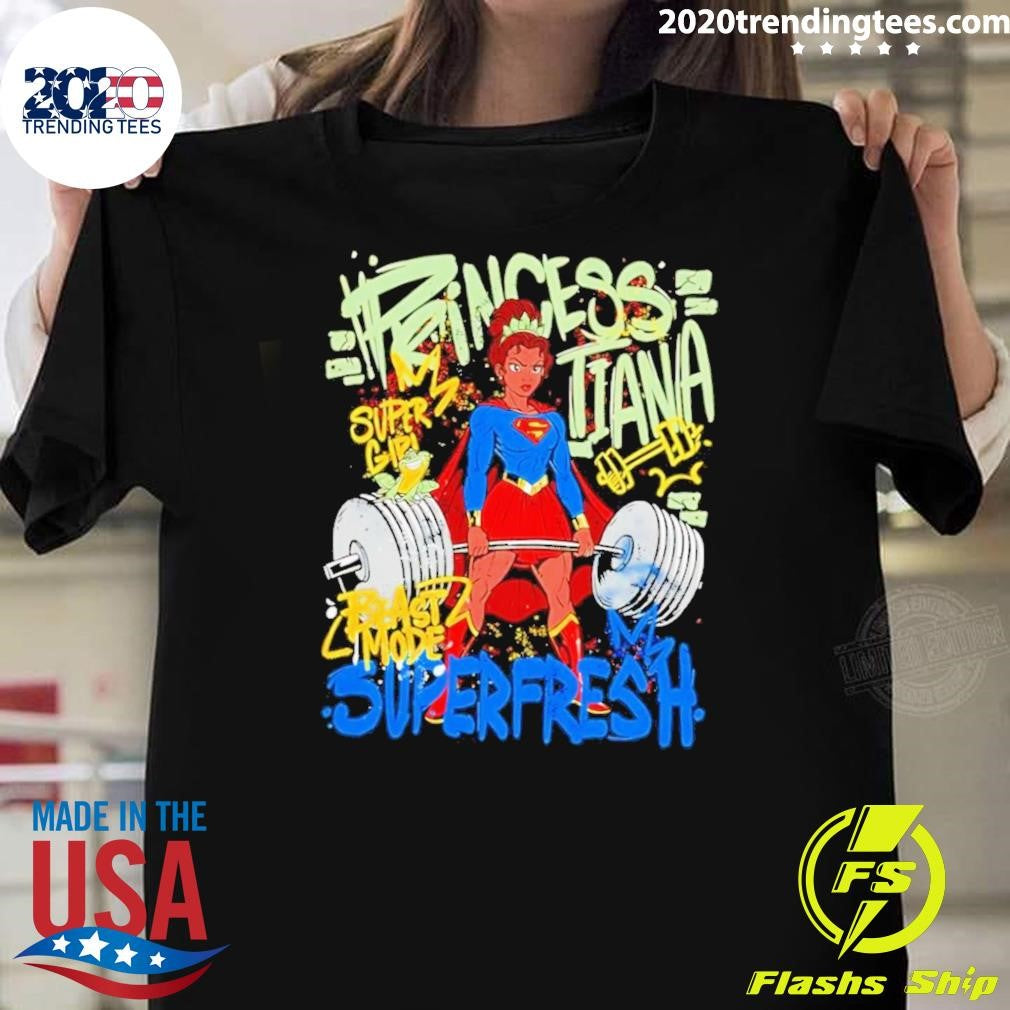 Princess Tiana Supergirl Disney Princess Tiana Supergirl Beast Mode Superfresh Shirt